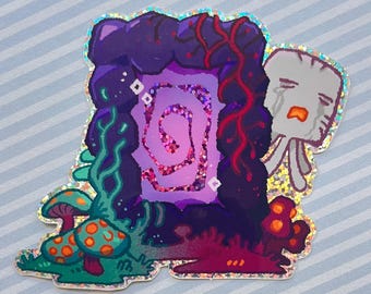 Minecraft Nether Portal + Ghast sticker