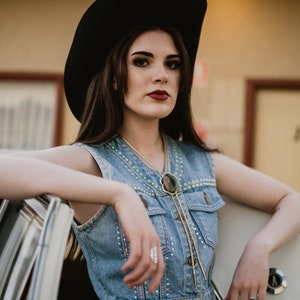 The Neon Nights Levi's Rhinestone Denim Vest