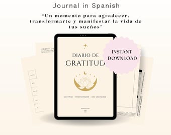 Gratitude & Manifestation Journal in Spanish (PDF Download)