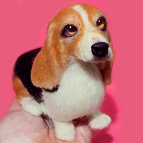 Réplique personnalisée de basset hound petite figurine