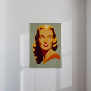Marilyn Monroe Inspired Print, DIGITAL DOWNLOAD, Minimalism Art Decor, Retro Poster, Living Room Wall Art, Trendy Art, Superb Minimalism