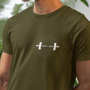 Barbell Fitness Shirt Enthusiast T-Shirt for weightlifter, Workout Tee, Gym Apparel, Casual Wear, Gift for Gym Lovers, Crossfit T-Shirt