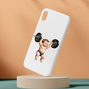 Baby Barbell pegatina Kiss-Cut pegatinas Crossfit pegatina levantamiento de pesas pegatina entrenamiento pegatina portátil divertido pegatina gimnasio regalo botella de agua