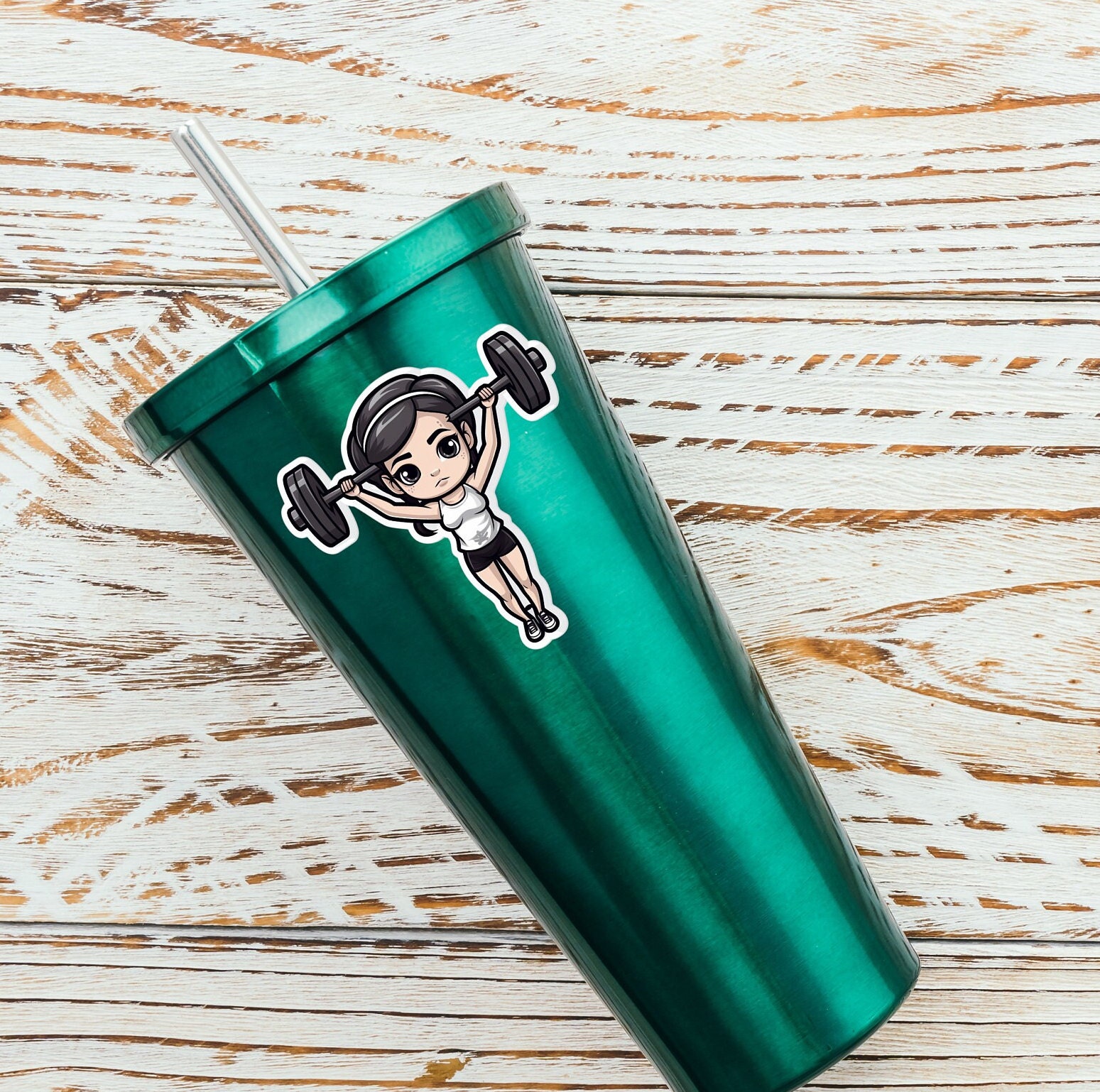 Girl Power Sticker Lifting Sticker Gym Crossfit Girl Phone Case Sticker ...