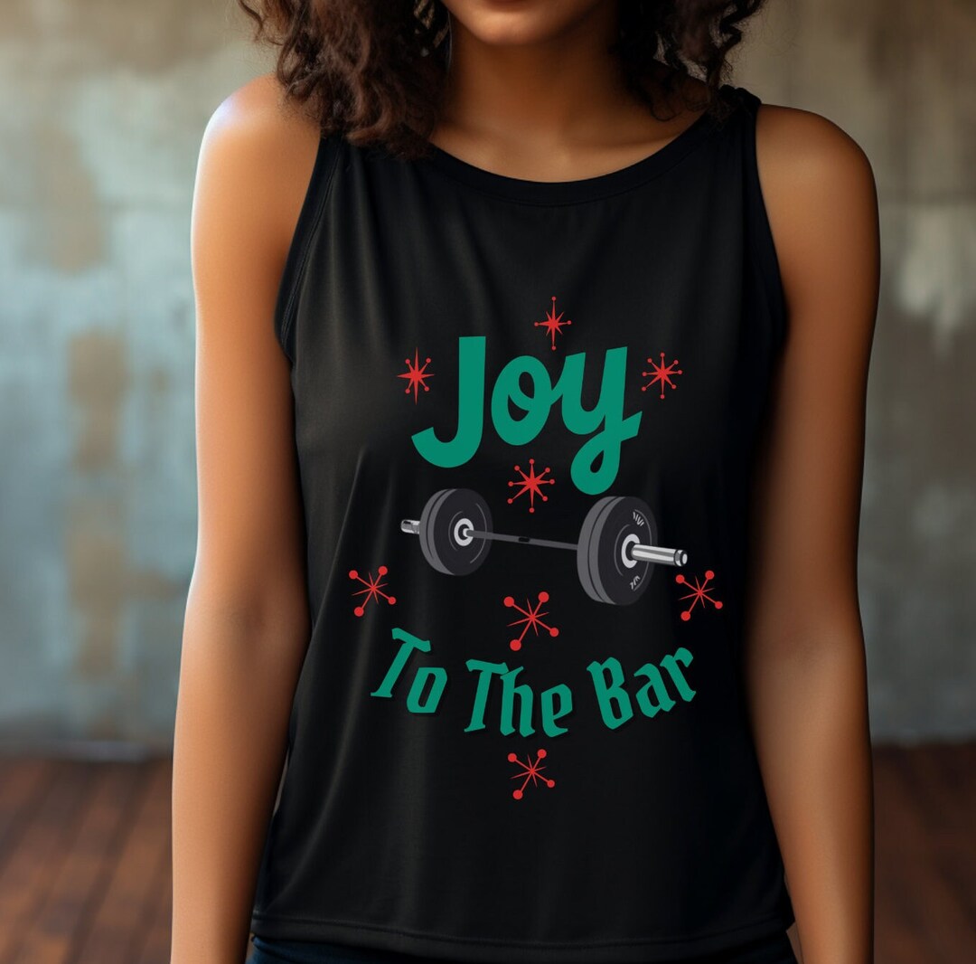 Christmas Workout Tank Holiday Joy Shirt for Her Christmas Gift
