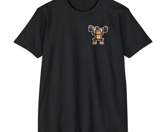 Funny Monkey Gym T-Shirt, Athletic Workout Tee