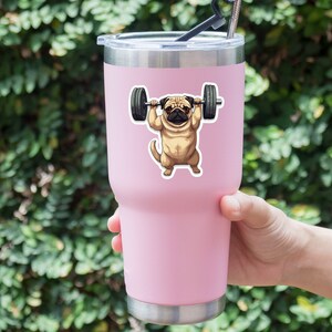 Pug Kiss-Cut Stickers Crossfit