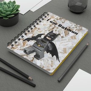 Diario Encuadernado En Espiral Lego Batman