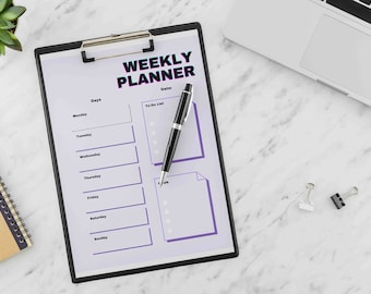 Planner Template INSTANT DOWNLOAD Canva Planner, Opt-in Freebie, Editable Business Planner, Daily, Weekly, Monthly