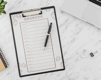 Planner Template INSTANT DOWNLOAD Canva Planner, Opt-in Freebie, Editable Business Planner, Daily, Weekly, Monthly
