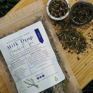 Milk Drops For The Milk Makers Organic Herbal Tea- Lactation Tea Fenugreek Free