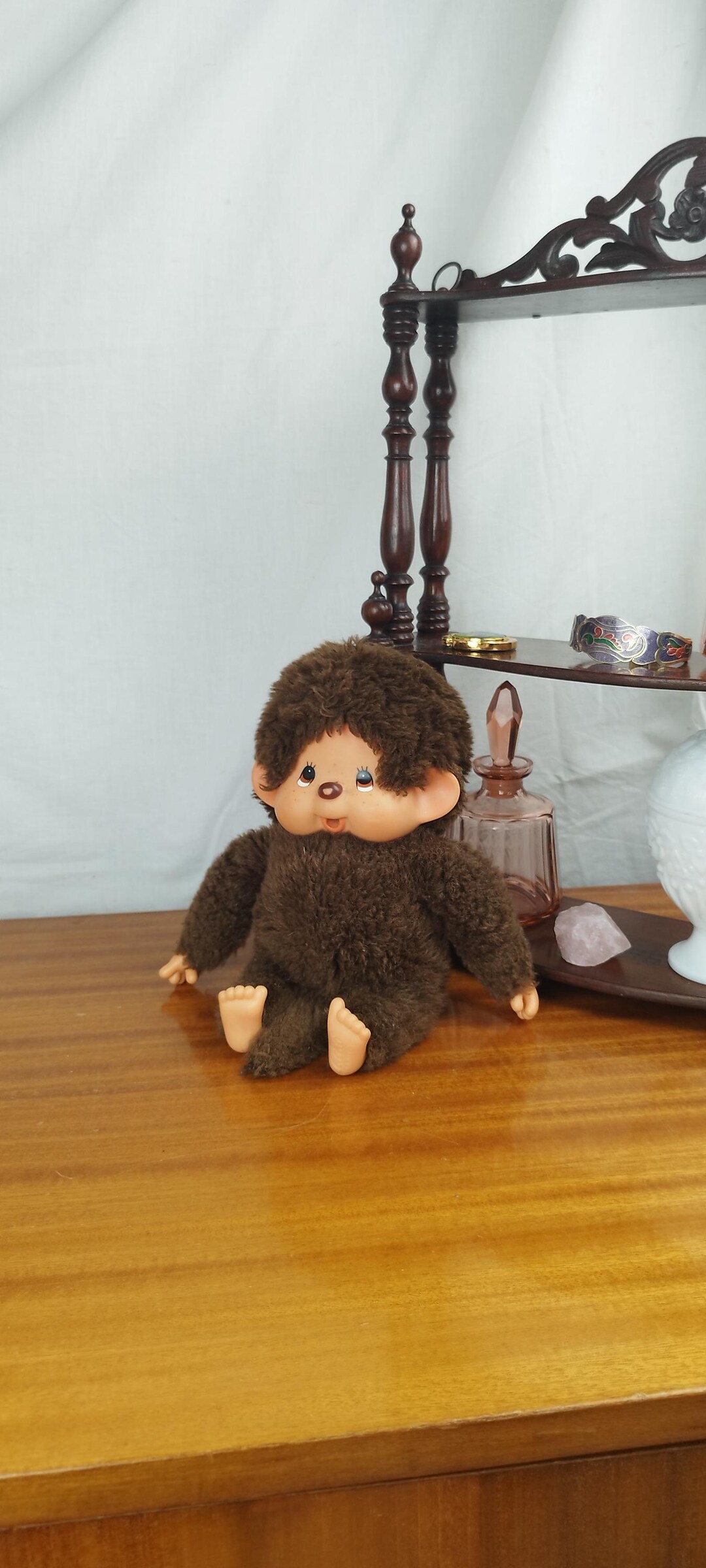 Large Kiki Plush the Real One by Ajena Sekiguchi Monchhichi, Vintage