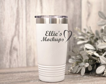 Ringneck Becher Mockup | Printify 20 oz. Ringneck Mockup | Weißer Ringneck Becher Mockup | Reisebecher Mockup | Kaffeebecher
