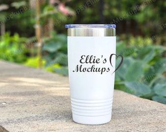 Ringneck Tumbler Mockup | Drucken 20 oz. Ringneck Mockup | Garten Ringhals Mockup | Reise Becher Mockup | Kaffee Becher