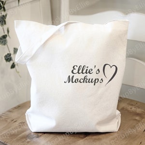 Natural Tote Bag Mockup | Canvas Tote Mockup | Natural Tote Mockup | Tote Mockup | Shopping Tote Mockup | Farmhouse Tote Mockup