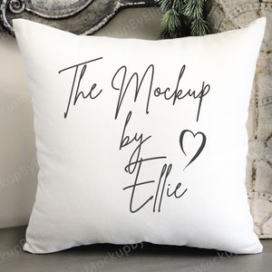 Pillow Mockup | Square Pillow Mockup | Throw Pillow Mockup | Blank Pillow Mockup | Farmhouse Mockup | Flat Lay Mockup