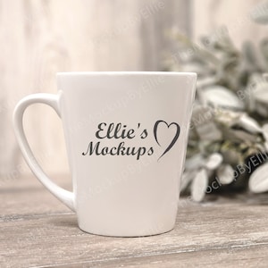Latte Mug Mockup | White Latte Mug Mockup | Latte Mockup | Blank Latte | Farmhouse Mockup | Elegant Latte Mug Mockup | 12 oz Latte Mockup