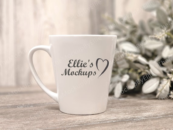 Latte Mug Mockup | White Latte Mug Mockup | Latte Mockup | Blank Latte | Farmhouse Mockup | Elegant Latte Mug Mockup | 12 oz Latte Mockup