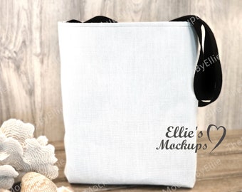 Black Handle Tote Bag Mockup | Printify Medium Tote (Digital Download)