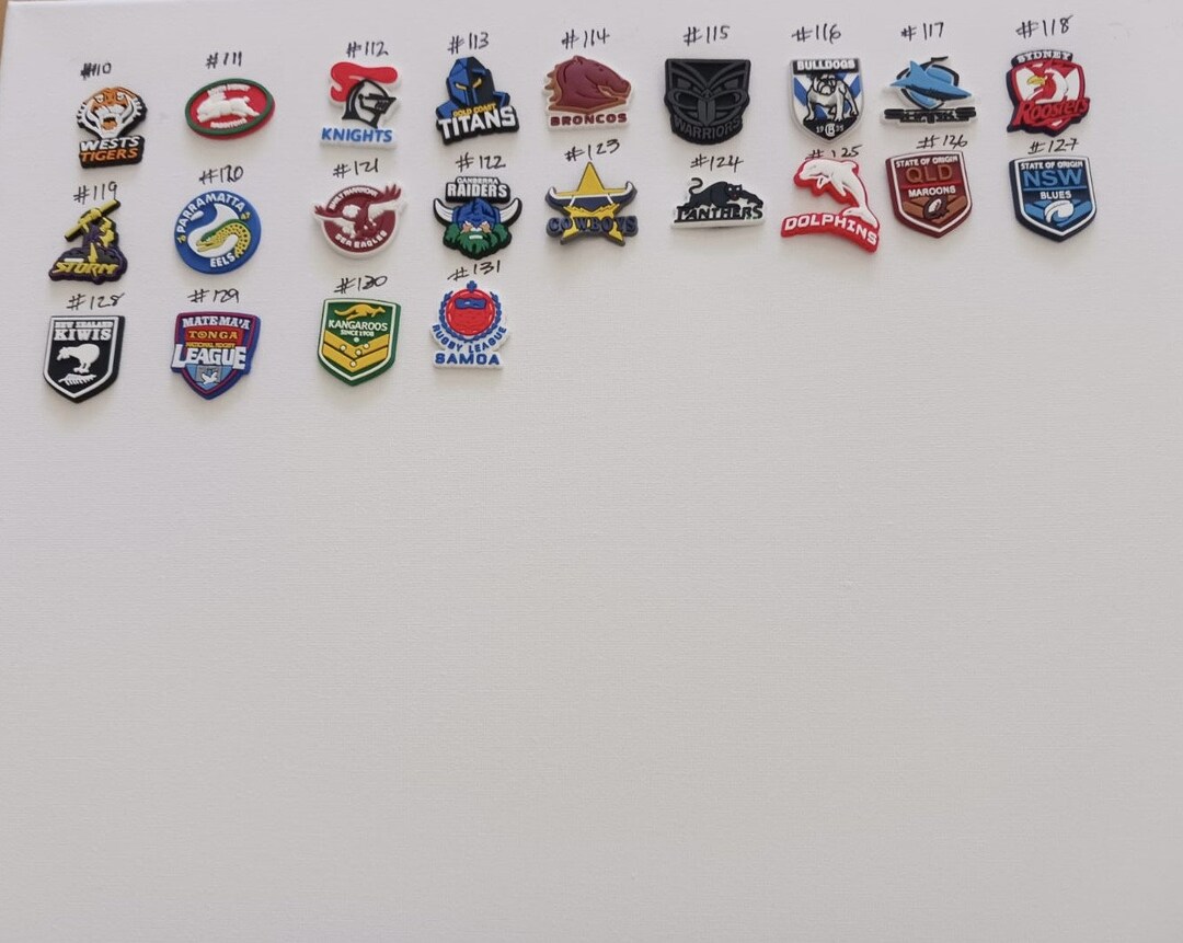 Rugby League Charms for Crocs Special 3.00 Etsy Ireland