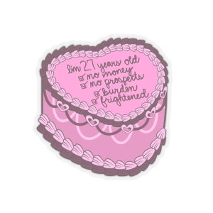 Pride & Prejudice 27 Years Old Vintage Cake Sticker