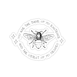 Bee in Love | Anthony Bridgerton & Kate Sharma | Bridgerton Sticker (White/Transparent)