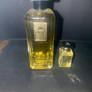 Rare Lanvin Perfume Display Bottles: Parisian Vanity Decor, Set of 2
