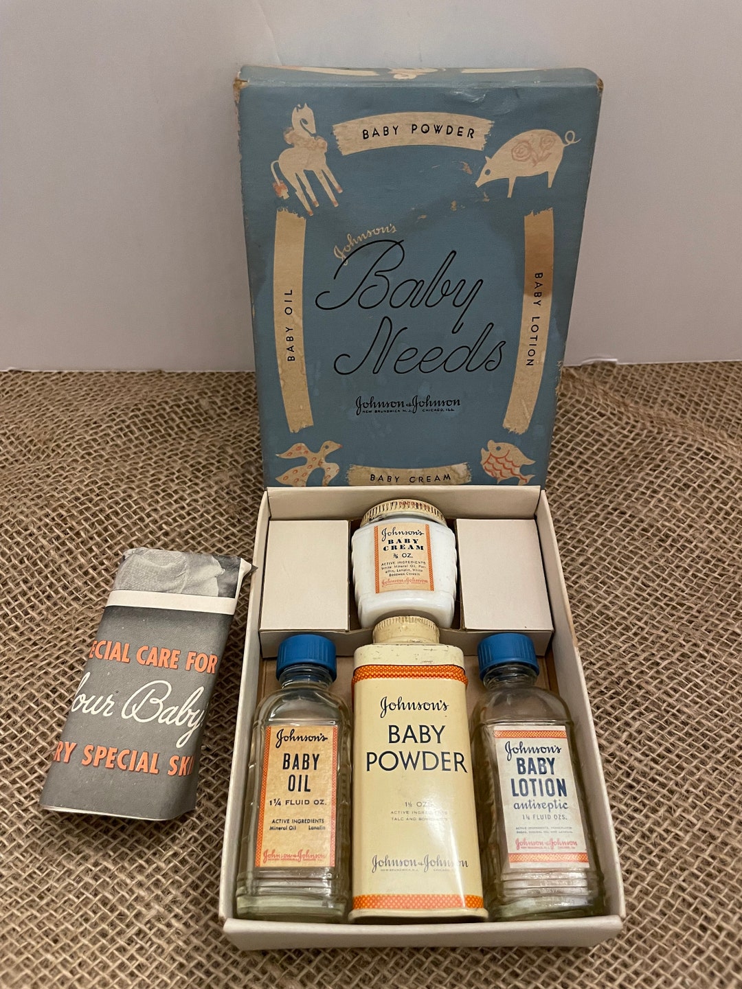 1950s Johnson & Johnson Baby Gift Set in Box Etsy