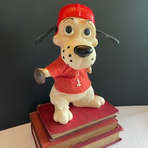 1971 Plastic Football Player Dog Bank by Rox Des of Florida