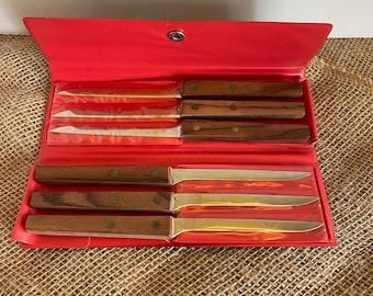 Mid Century set of 6 Wernco Steak Knives