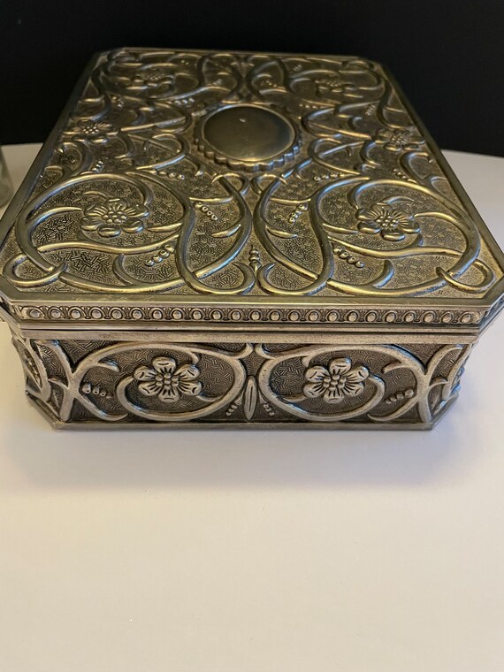 Godinger Silverplate Jewelry Box Gem