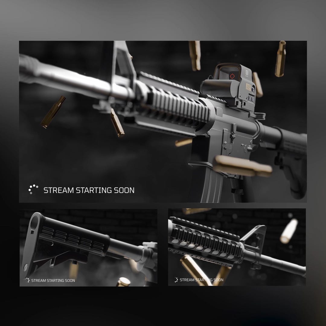 Tactical FPS Stream Overlay Pack | Military Twitch Package (digital ...