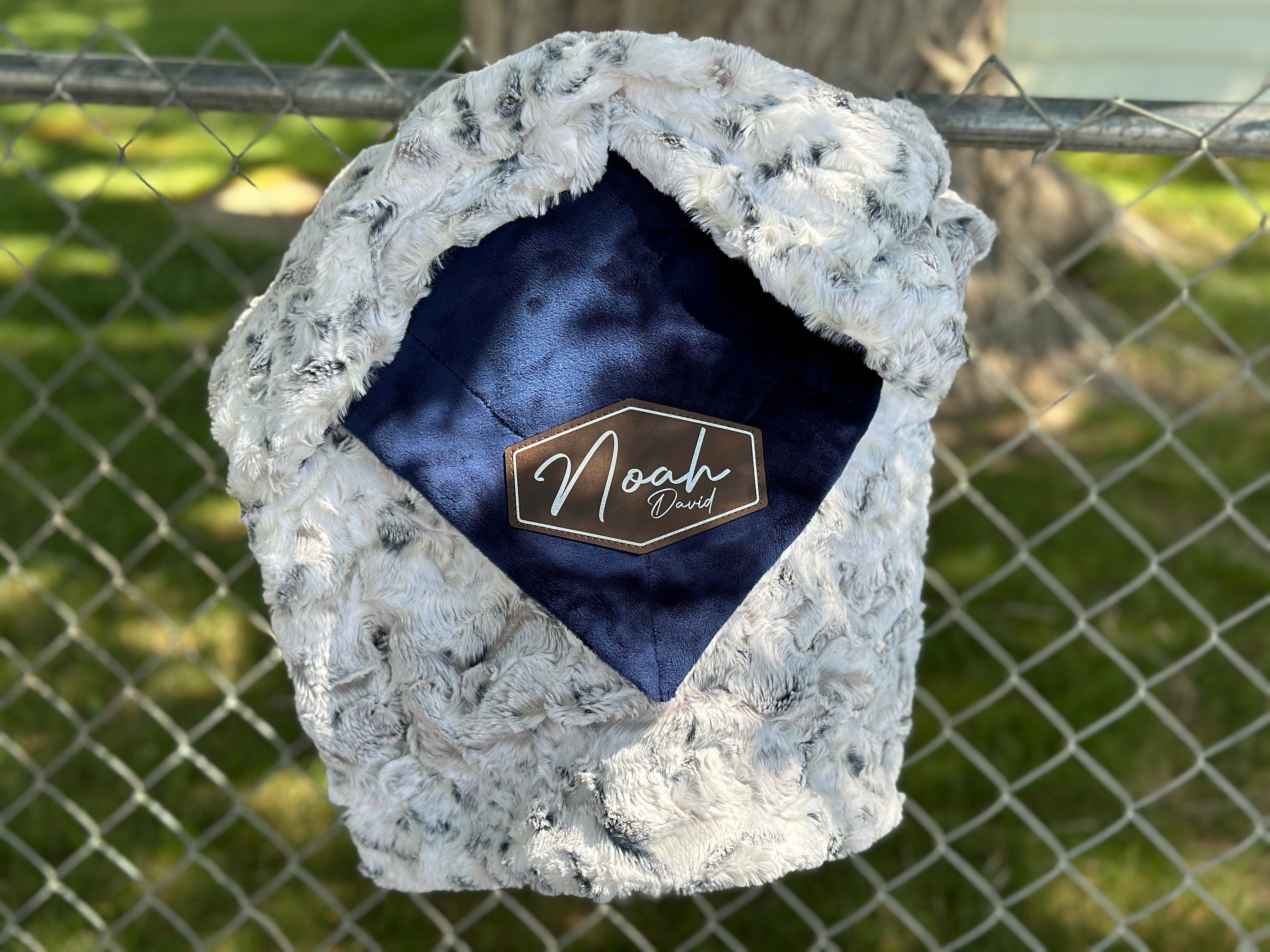 Personalized Baby Blanket Woodland Snowy Owl Minky and You Etsy