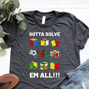 Rubiks Cube Costume Shirt, Gotta Solve Shirt, Competitive Puzzle Shirt, Rubiks Solve Lover Tshirt, Math Cubing Shirt, Cube Game Tshirt, Gift