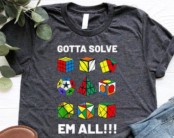 Rubiks Cube Costume Shirt, Gotta Solve Shirt, Competitive Puzzle Shirt, Rubiks Solve Lover Tshirt, Math Cubing Shirt, Cube Game Tshirt, Gift