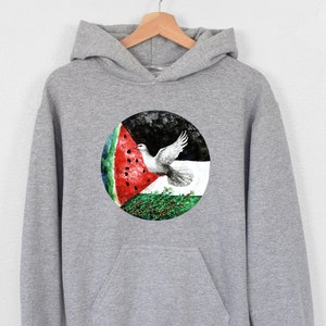 Free For Palestine Hoodie, Palestinian Lives Matter Hoodie, Palestine Flag With Watermelon Hoodie, Free Gaza Hoodie,Support Palestine Hoodie