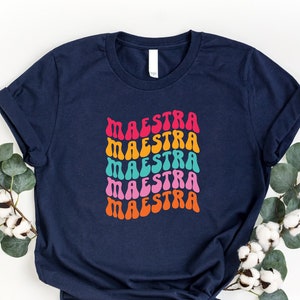 Maestra Shirt, Dual Language Shirt, Teacher Appreciation Shirt, Bilingual Teacher Gift, Spanish Teacher Shirt, Funny Teacher Tee, Retro Gift