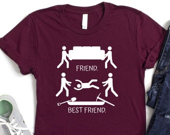 Friend vs Best Friend Shirt, Besties Shirt, Sarcastic Shirt, Hilarious Shirt, Gift For Best Friend, Friend's Birthday Shirt, Funny Party Tee