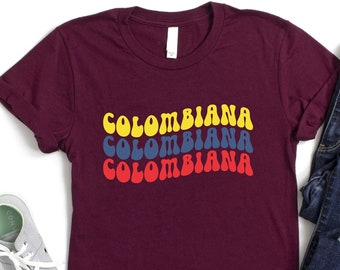 Colombiana Shirt, Gift For Colombian, Colombian Latina Women Shirt, Colombia Squad Shirt, Funny Colombian Tshirt, Colombian Mom Shirt, Girl