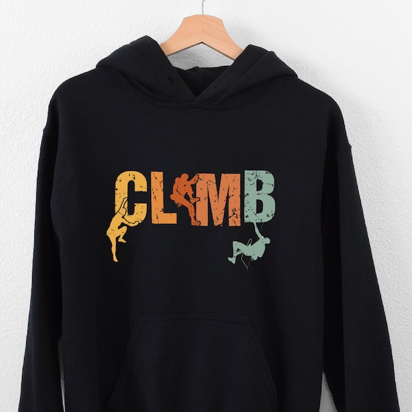 Climb Hoodie, Hoodie For Climbers, Climbing Girl Hoodie, Vintage Climbing Hoodie, Cool Sport Hoodie, Mountaineering Hoodie, Boulderer Hoodie