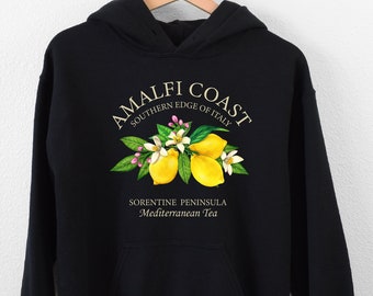 Amalfi Coast Hoodie, South Italy Hoodie, Italian Hoodie, Gift For Italy Traveler, Capri Hoodie, Italy Honeymoon Hoodie, Italian Coast Hoodie