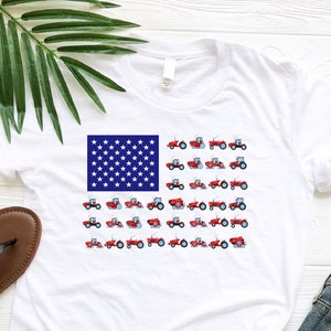 Farmer American Flag Shirt, Farmer Life Shirt, Patriotic Farm Shirt, Agricultural Machinery Shirt, Tractor Themed Shirt, American Farmer Tee