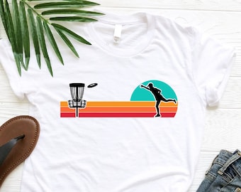 Disc Golf Retro Shirt, Gift For Disc Golfer, Retro Frisbee Shirt, Golf Basket Shirt, Frisbee Golf Player Shirt, Vintage Flying Disc Tee, Dad