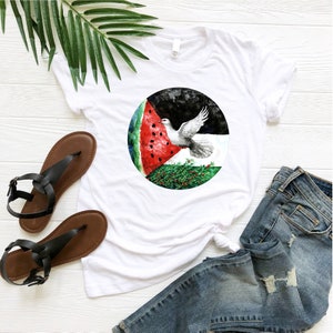 Free For Palestine Shirt, Palestinian Lives Matter Shirt, Palestine Flag With Watermelon Shirt, Free Gaza Shirt, Support Palestine Gift, Mom