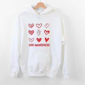 CHD Awareness Hoodie, Heart Disease Month Awareness Hoodie, Heart Warrior Hoodie, Funny Hoodie For Cardiologist, Cardiac Patient Hoodie, Mom
