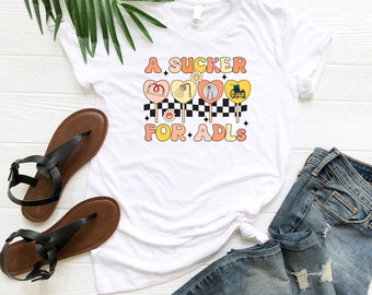 A Sucker For ADLs Shirt, OT Team Shirt, Valentine Gift For Occupational Therapist, Occupational Therapy Shirt, Occupational Shirt, OTA Shirt