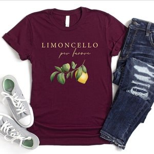 Limoncello Shirt, Italy Lemons Shirt, Italian Souvenir Shirt, Italy Trip Shirt, Sicily Lemon Shirt, Summer Italy Shirt, Lemon Lover Tee, Mom image 2