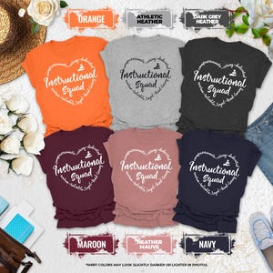 Instructional Squad Shirt, Special Educational Coach Shirt, Educational Coach Shirt,  Instructional Crew Shirts, Teacher Gifts, Coach Team