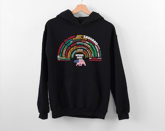 US National Parks Hoodie, Adventure Awaits Hoodie, National Parks Name List Hoodie, National Parks Checklist Rainbow Hoodie, Camping Hoodie