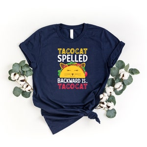 Tacocat Shirt, Taco Lover Shirt, Mexican Food Tshirt, Funny Taco Shirt, Novelty Shirt, Cinco De Mayo Shirt, Taco Party Shirt, Cat Lady Shirt immagine 2